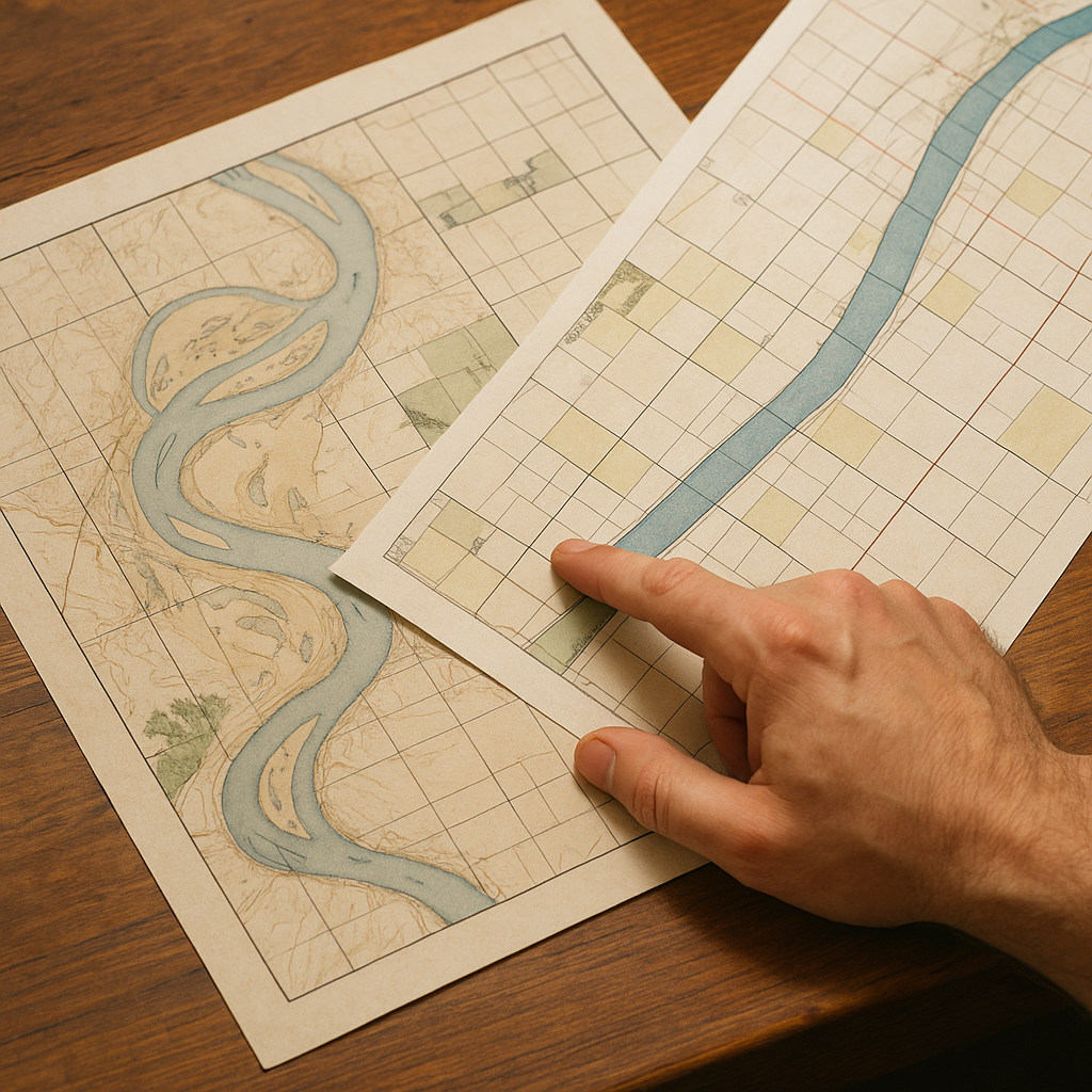 Levees, meanders, and the cartographer's fine print
