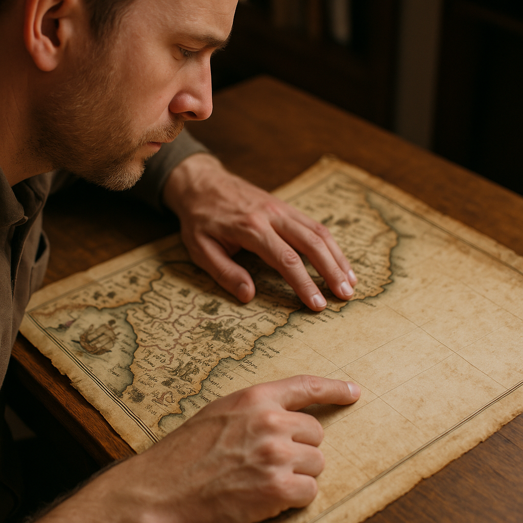 Reading the blank spaces: where old maps go quiet on purpose