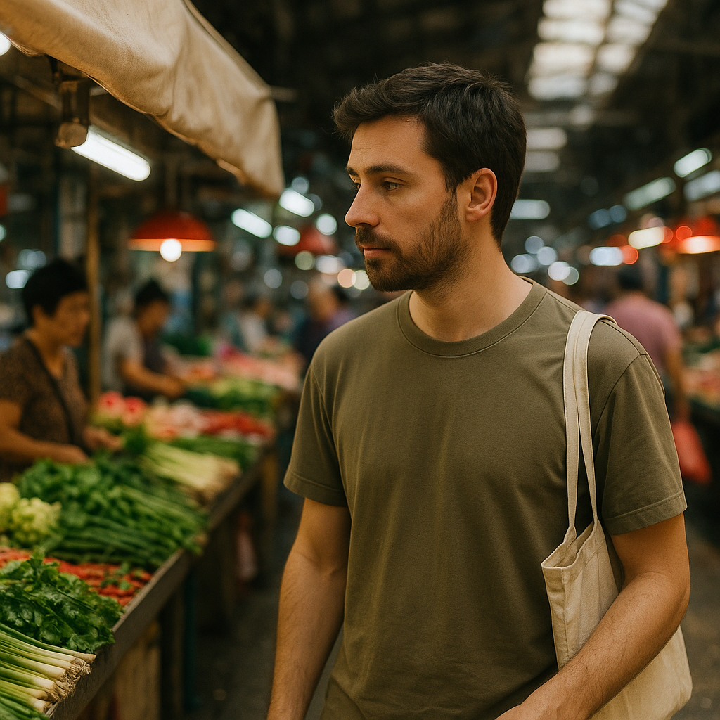 Start at the wet market, not the postcard square
