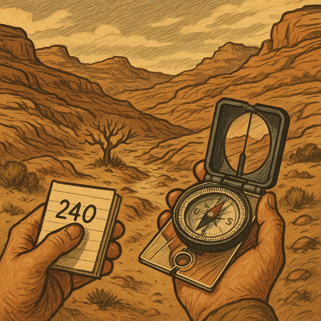 Back-bearings: the two-minute check that saves the return