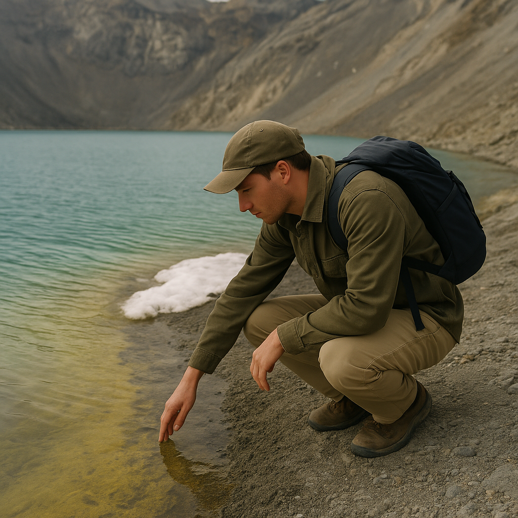 Reading a crater lake by its shoreline, not its color