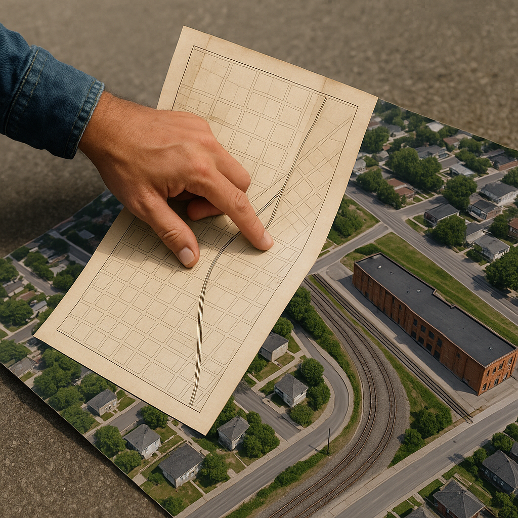 Reading a freight spur like a timeline