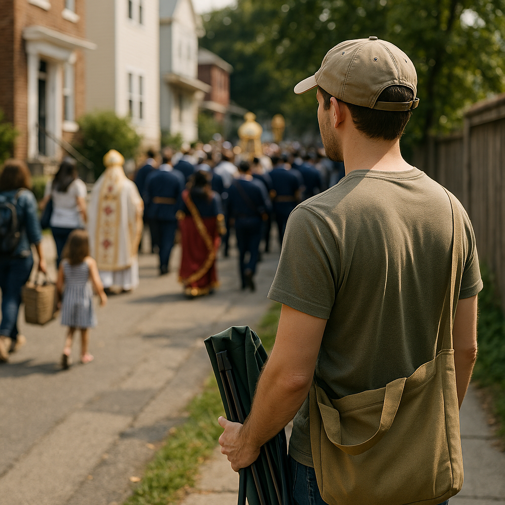 The side-entrance rule: arrive where people arrive
